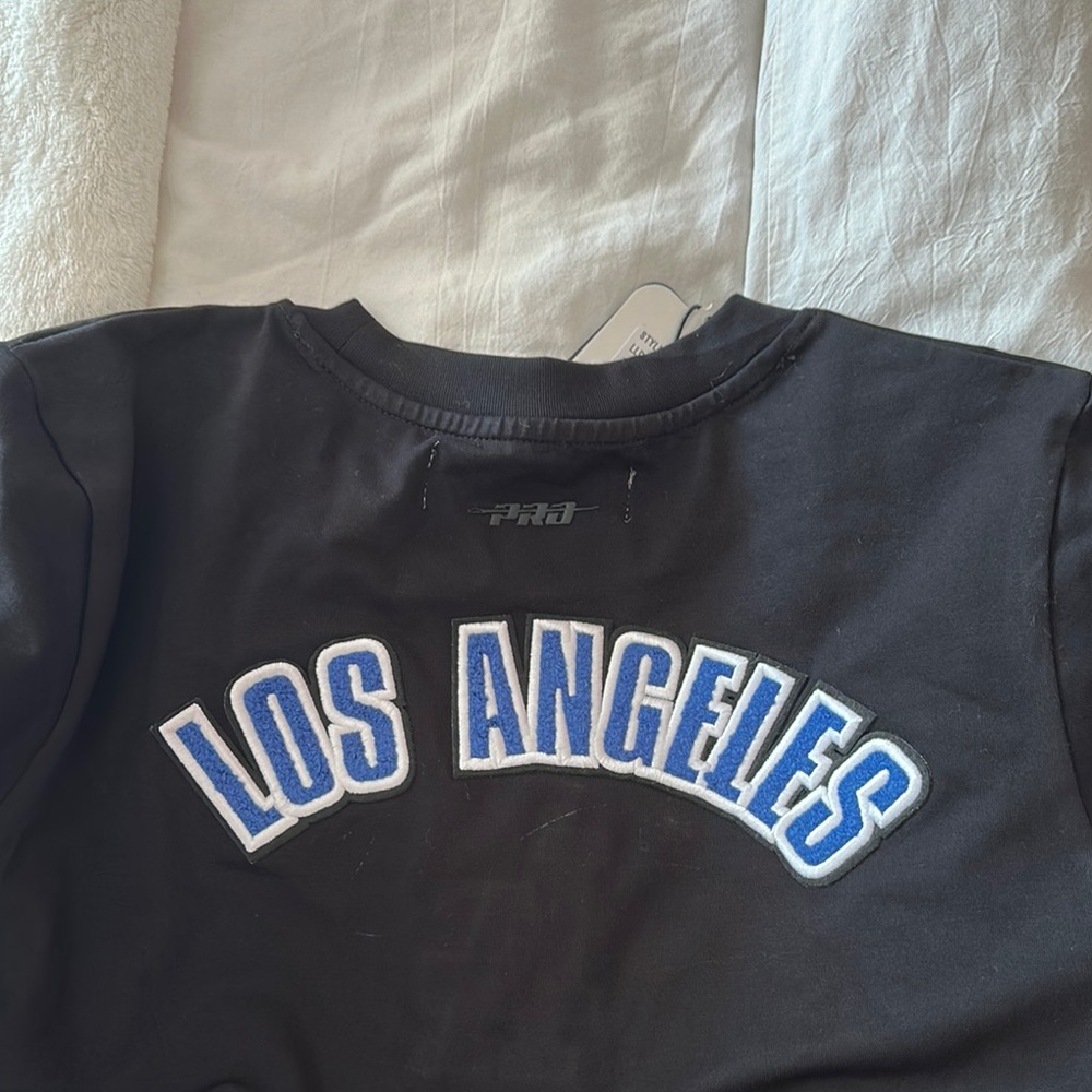 Black LA Dodgers Logo Women's T-Shirt Dress - Picture 3 of 5